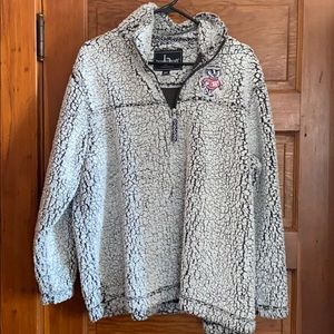 Boxercraft Grey Wisconsin Badgers Sherpa Pullover